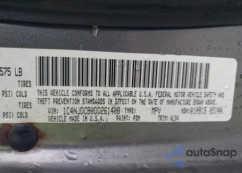 2013 Jeep Compass Limited из США, поврежденный, VIN 1C4NJDCB0DD261408